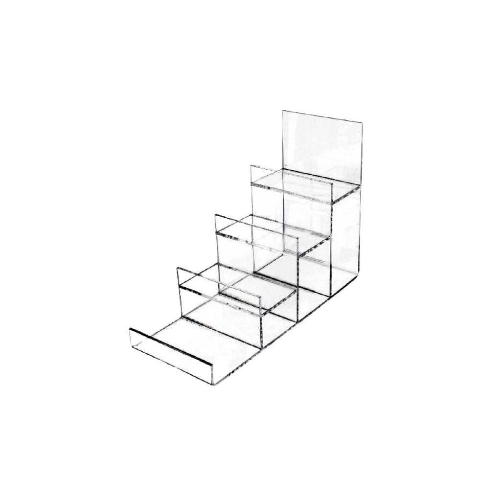 4 tiered perspex display pedestals