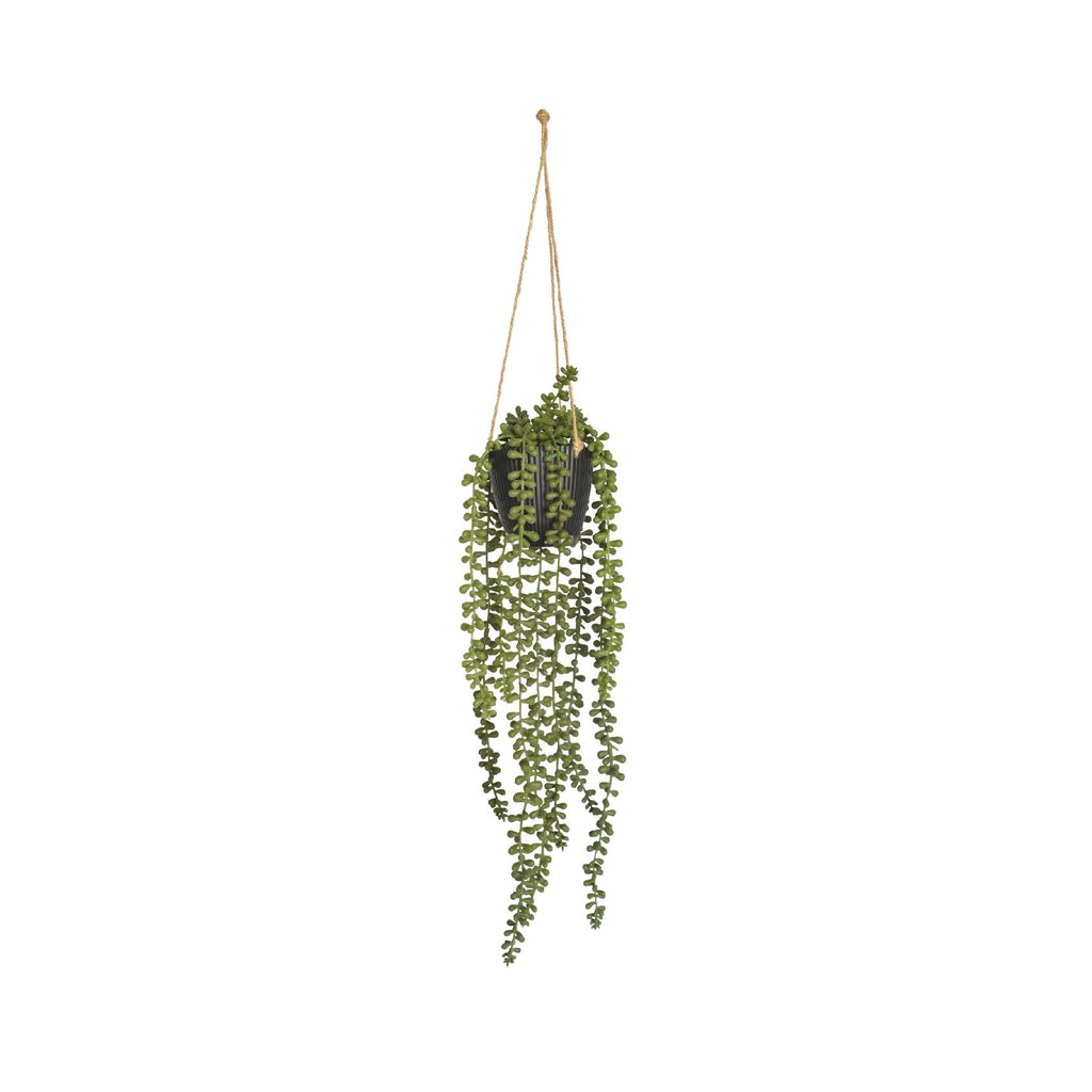 Artificial hanging string of pearls plant