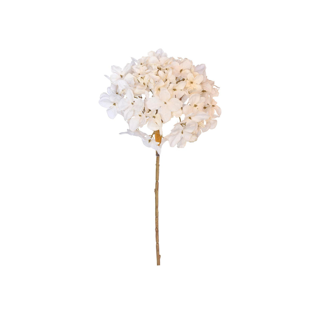 Artificial white dried hydrangea stem