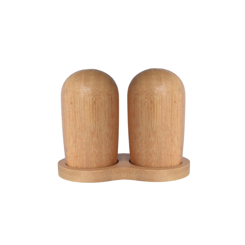 Bamboo salt and pepper shaker set