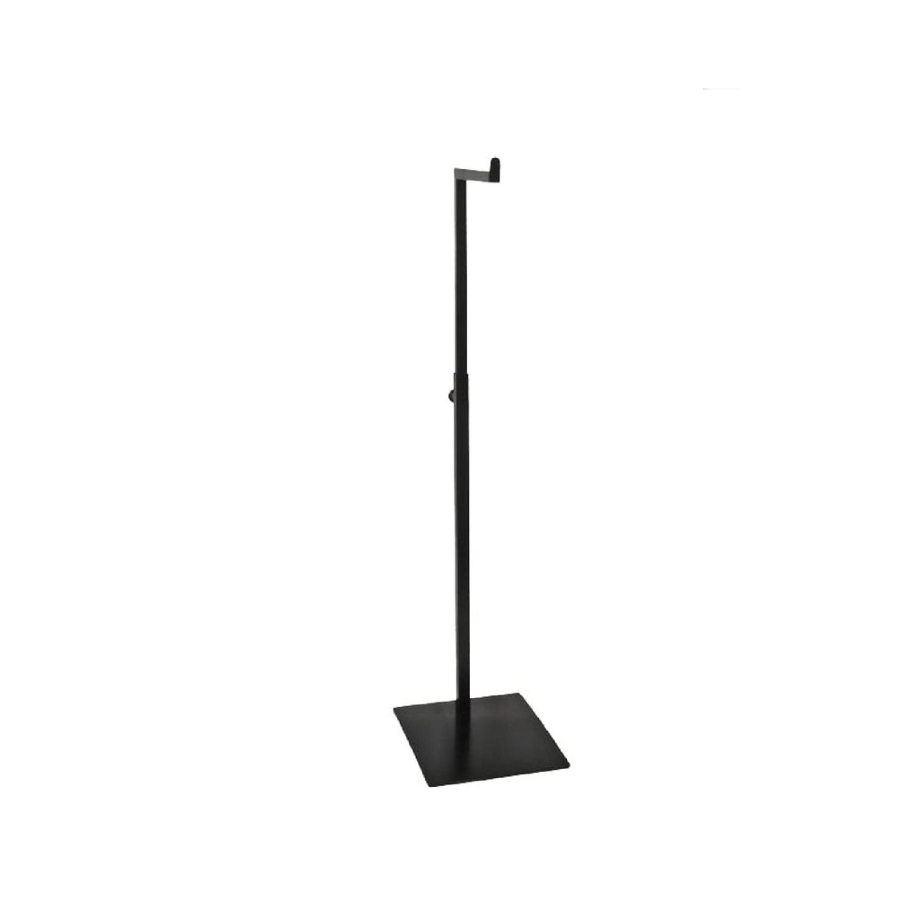 Black metal handbag display stand