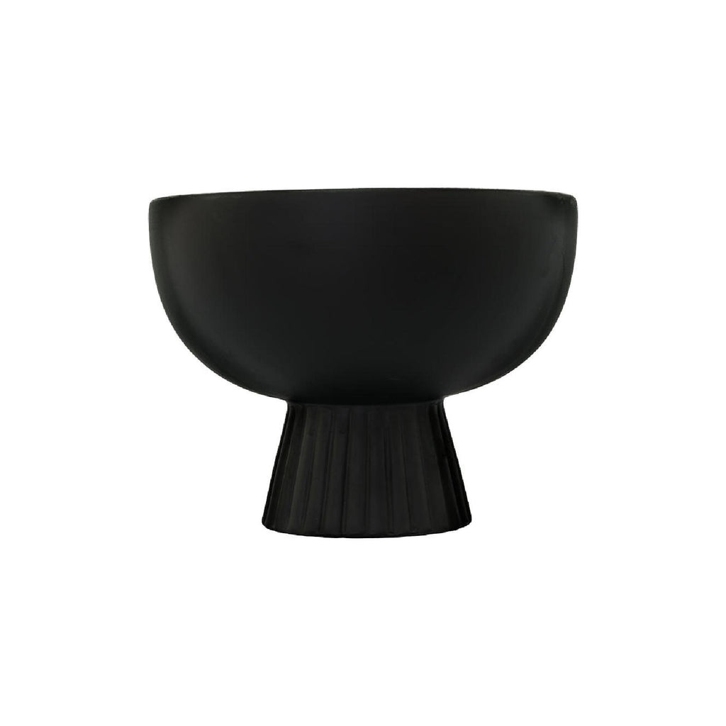 Decorative black ceramic bowl