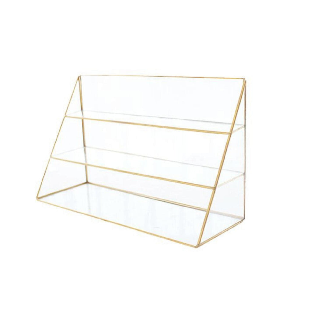 Gold tiered metal stand