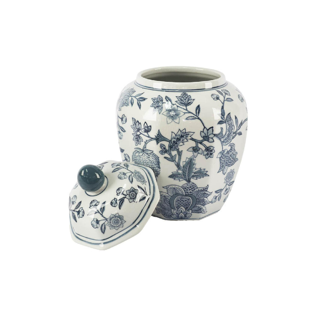 Grey blue ginger jar