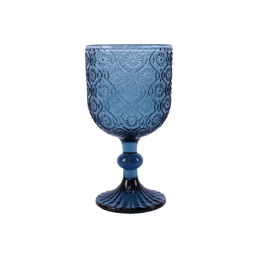 Marrakesh blue wine glass