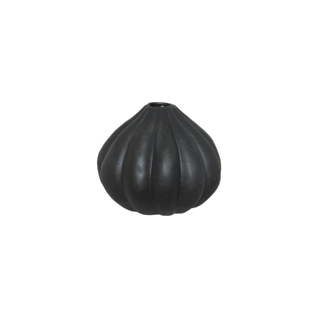 Mini black tulip bud vase