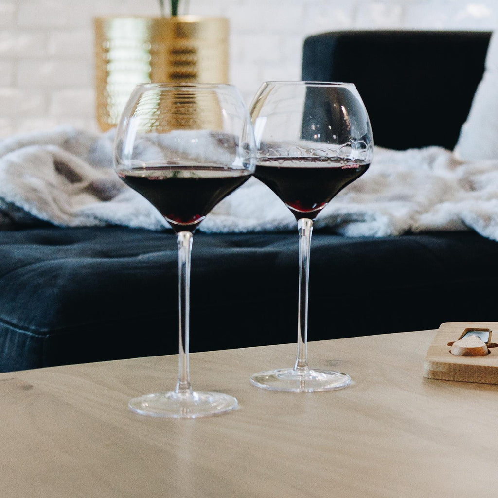 Tapered wine glass