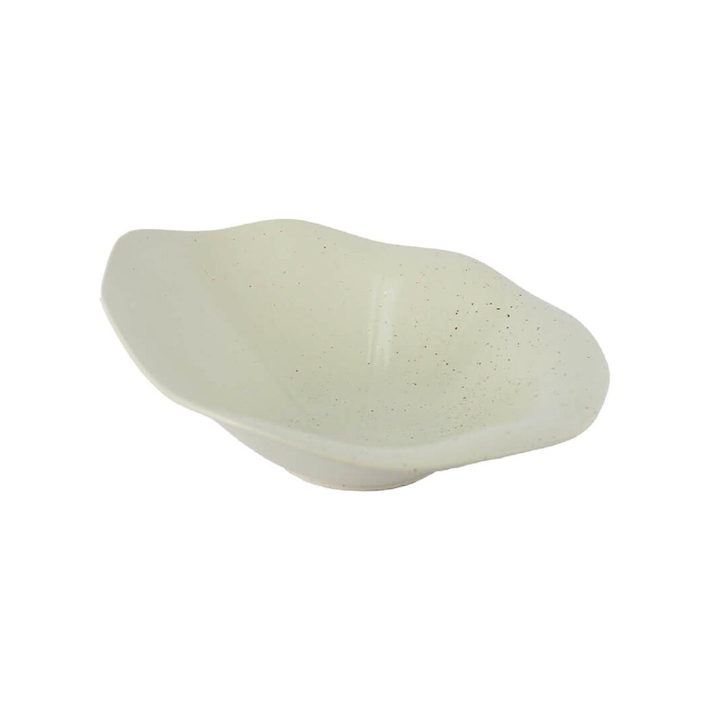 Sand organic ceramic bowl