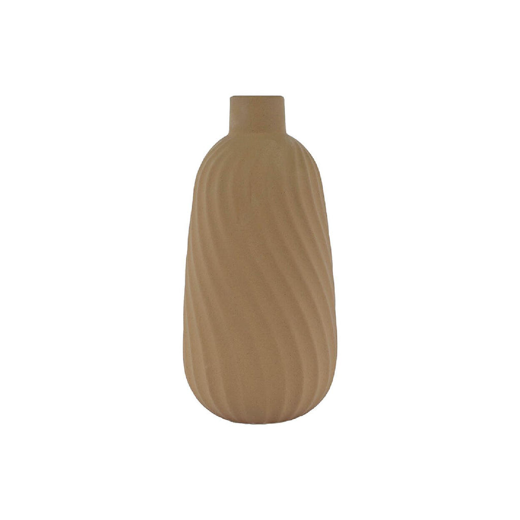 Terracotta swirl vase